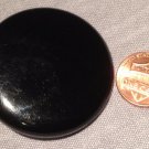 One Large Shiny Black Plastic Shank Coat Button 1 3/4" 44mm # 7603