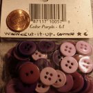 Cut It Up Assortment of Purple Sew-through Plastic Buttons 8885