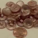 24 Pearlized Tan Shank Plastic Buttons 9/16" 14MM # 6242