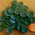 Lot of 24 Blue Plastic Buttons 5/8" 15.5mm # 7116