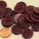 24 Purple Plastic Sew-through Buttons 3/4" 19mm # 7065