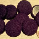 9 Knit Fabric Front Metal Back Shank Buttons Purple 23mm 7/8" # 7895