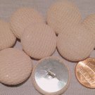 8 Fabric Front Metal Back Shank Buttons Very Pale Dusty Pink 23mm 7/8" # 7926