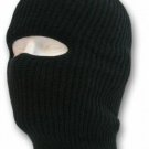 1 HOLE BLACK BALACLAVA KNIT SKI FACE MASK SHIELD HOOD