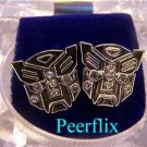 TRANSFORMERS ICED OUT BLING SILVER DIAMOND EARRINGS