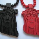 2 New Goodwood Good Wood Jesus NYC Replica Pendant Charm Necklace Chain Red Black Hip Hop