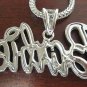 SILVER PINK NICKI MINAJ'S BARBIE PENDANT CHARM NECKLACE