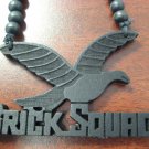 BLACK BRICK SQUAD SOULJA BOY WOOD PENDANT PIECE NECKLACE NEW