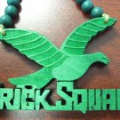 GREEN BRICK SQUAD SOULJA BOY WOOD PENDANT PIECE NECKLACE NEW