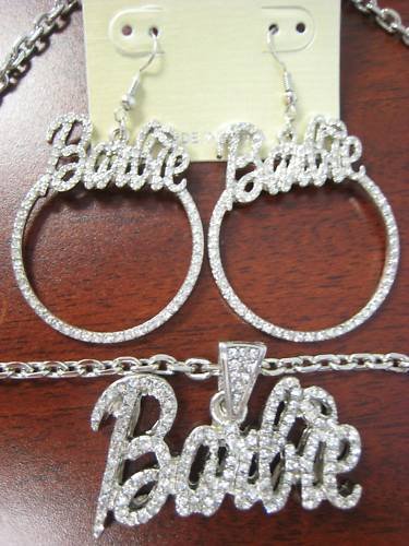 barbie necklace silver