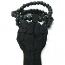 GOODWOOD BLACK POWER FIST PENDANT NECKLACE CHAIN NEW