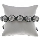 NEW SHAMBALLA SILVER 12MM CZ DIAMOND BALLS BRACELET MACRAME MB11RH