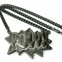 Black POW Pendant Charm Necklace Chain Kanye West New