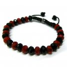 8mm Black Red Onyx Rick Ross Shamballa Bracelet MB33B-RD