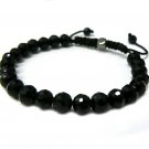 8mm Black Faux Onyx Rick Ross Shamballa Bracelet MB36