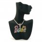 Nicki Minaj Barbie Necklace Pendant - Silver Color MP680R-M