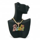 Nicki Minaj Barbie Necklace Pendant - Gold Color MP680G-M