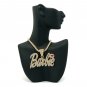 Nicki Minaj Barbie Necklace Pendant - Gold Pink MP680G