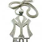 New York Entertainment NY ENT Silver Necklace Pendant P597R