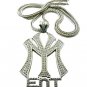 New York Entertainment NY ENT Silver Necklace Pendant P597R