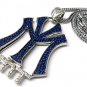 New York Entertainment NY ENT Silver Necklace Pendant P597R-BL