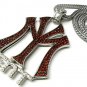 New York Entertainment NY ENT Silver Necklace Pendant P597R-RD