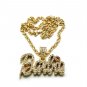 Nicki Minaj Barbie Small Necklace Pendant - Clear Pink MZ34G-1