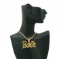 Nicki Minaj Barbie Small Necklace Pendant - Gold Yellow MZ34G-Y