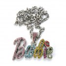 Nicki Minaj Barbie Small Necklace Pendant - Silver Color MZ34R-M