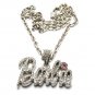 Nicki Minaj Barbie Small Necklace Pendant - Silver Pink MZ34R-1
