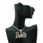 Nicki Minaj Barbie Small Necklace Pendant - Silver Pink MZ34R-1