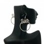 Nicki Minaj Barbie Round Hook Earrings - Silver Clear GE1R
