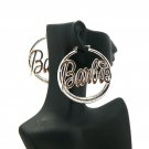 Nicki Minaj Barbie Round Pincatch Earrings - Silver ME1025R