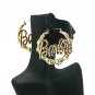 Nicki Minaj Barbie Round Pincatch Earrings - Gold ME1024G