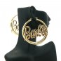 Nicki Minaj Barbie Round Pincatch Earrings - Gold ME1025G