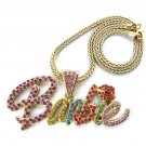 Nicki Minaj Barbie Necklace Pendant - Gold Color MP655G-M