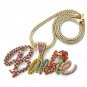 Nicki Minaj Barbie Necklace Pendant - Gold Color MP655G-M