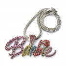 Nicki Minaj Barbie Necklace Pendant - Silver Color MP655R-M