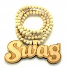 Natural Wood SWAG Necklace Pendant Chain WJ114NL
