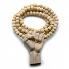 Natural Wood Power Fist Necklace Pendant Piece WJ3NL