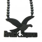 Black Wood Brick Squad Necklace Pendant Soulja Boy WJ15BK