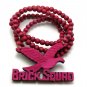 Pink Wood Brick Squad Necklace Pendant Soulja Boy WJ15PK
