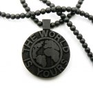 Black Wood World Is Yours Scarface Necklace Pendant WJ18BK