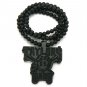 Black Wood Wiz Khalifa Taylor Gang Necklace WX18BK