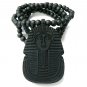 Black Wood Sphynx Pharaoh Egyptian Necklace Pendant WJ50BK
