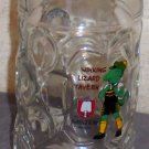 Large glass tankard mug stein Winking Lizard Tavern