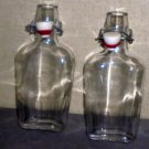 Set of five sealable glass flasks Italy