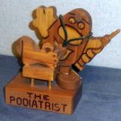 Wood craft Podiatrist figurine