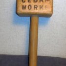 Cedar Works wooden mallet hammer