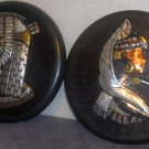 Two Egypt Themed Plates Cleopatra